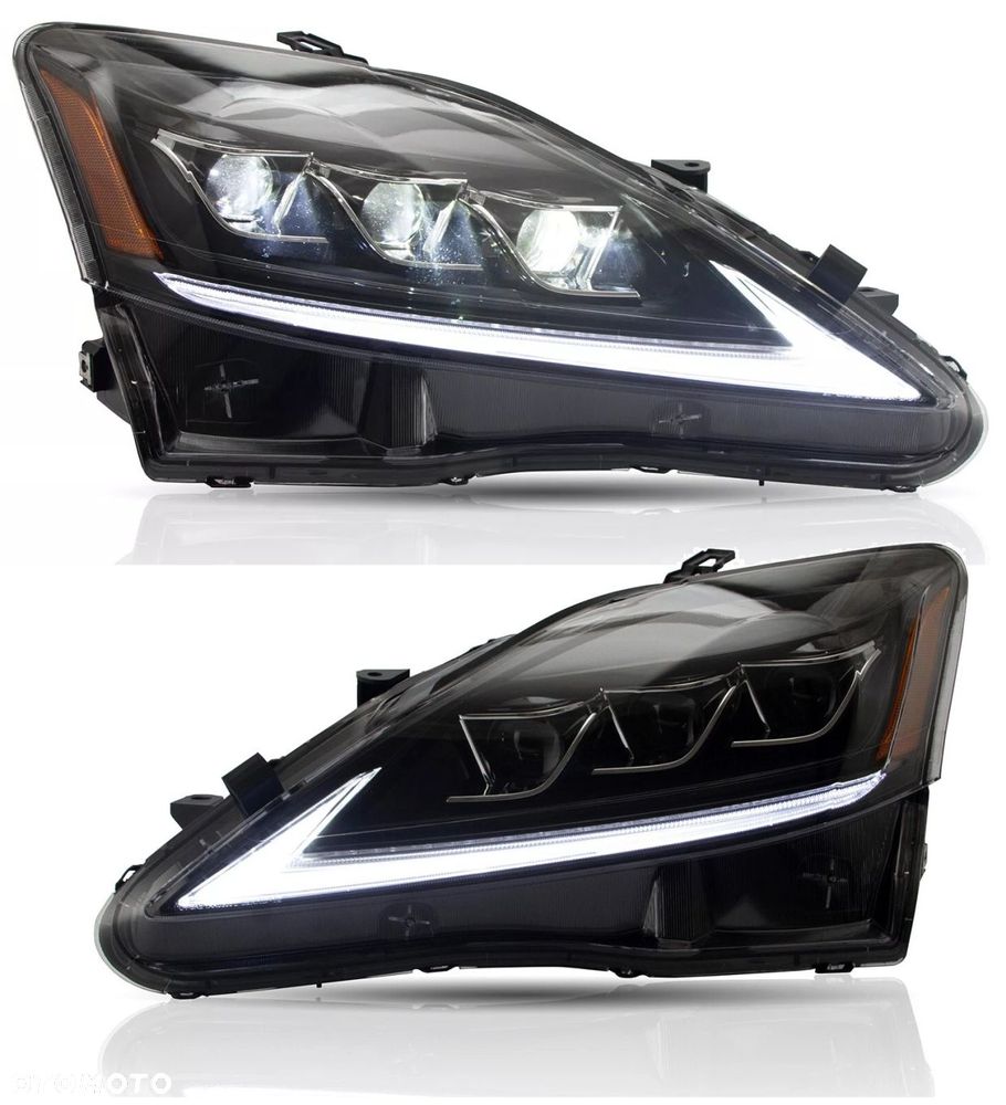 reflektory lampy kpl vland full led neon dts tuning lexus is ii 2 2006-2013 - 2