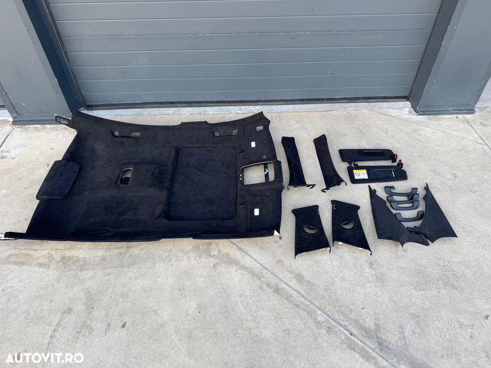 Plafon negru alcantara cu trapa bmw g30 - 2