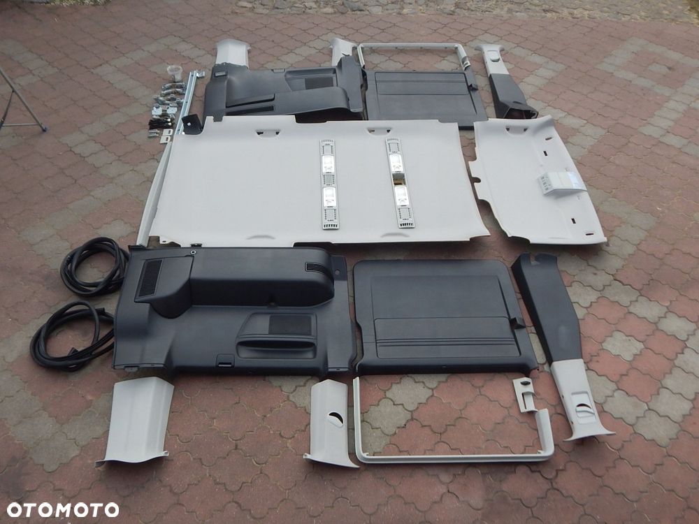 vw t5 lift t6 caravelle środek wnętrze tapicerka podsufitka 2-drzwi komplet - 2