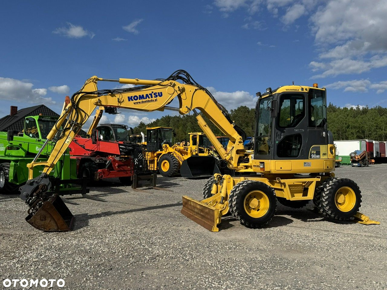 Komatsu PW 98 MR 8 Pług + Podpory 10ton Szybkozłącze - 11