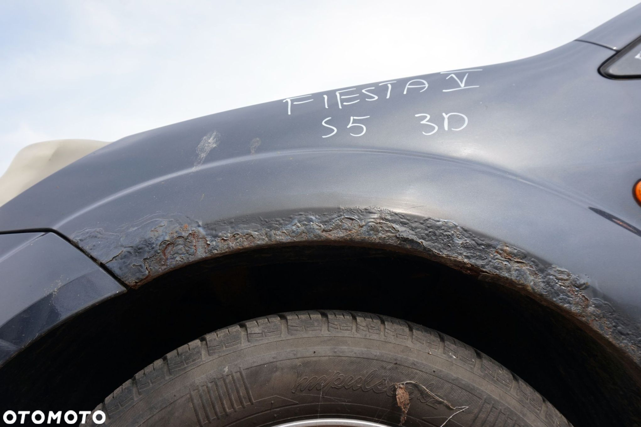 MASKA ZDERZAK BŁOTNIKI LAMPY FIESTA V MK5 LIFT S5  FORD 2005-2008 SZARY SEA GREY PRZÓD KOMPLETNY - 25