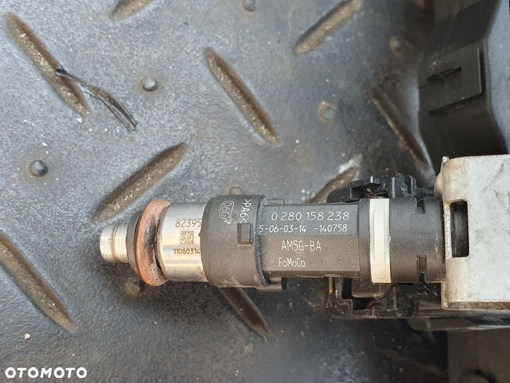 0280158238 WTRYSKIWACZ WTRYSK FORD FIESTA MK7 1.5 FOCUS MK3 LISTWA KOMPLET - 5