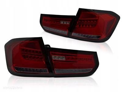 LAMPY DIODOWE TYLNE BMW F30 11-15 RED SMOKE LED BAR DTS - 1