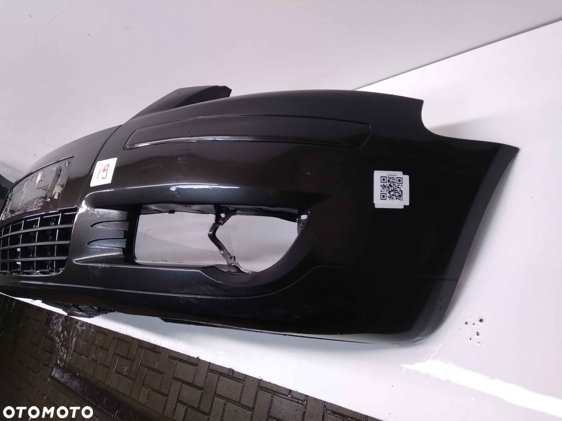 } ZDERZAK PRZÓD PRZEDNI AUDI A3 8P LZ7L CIEMNO SZARY GRAFITOWY HALOGENY - 2