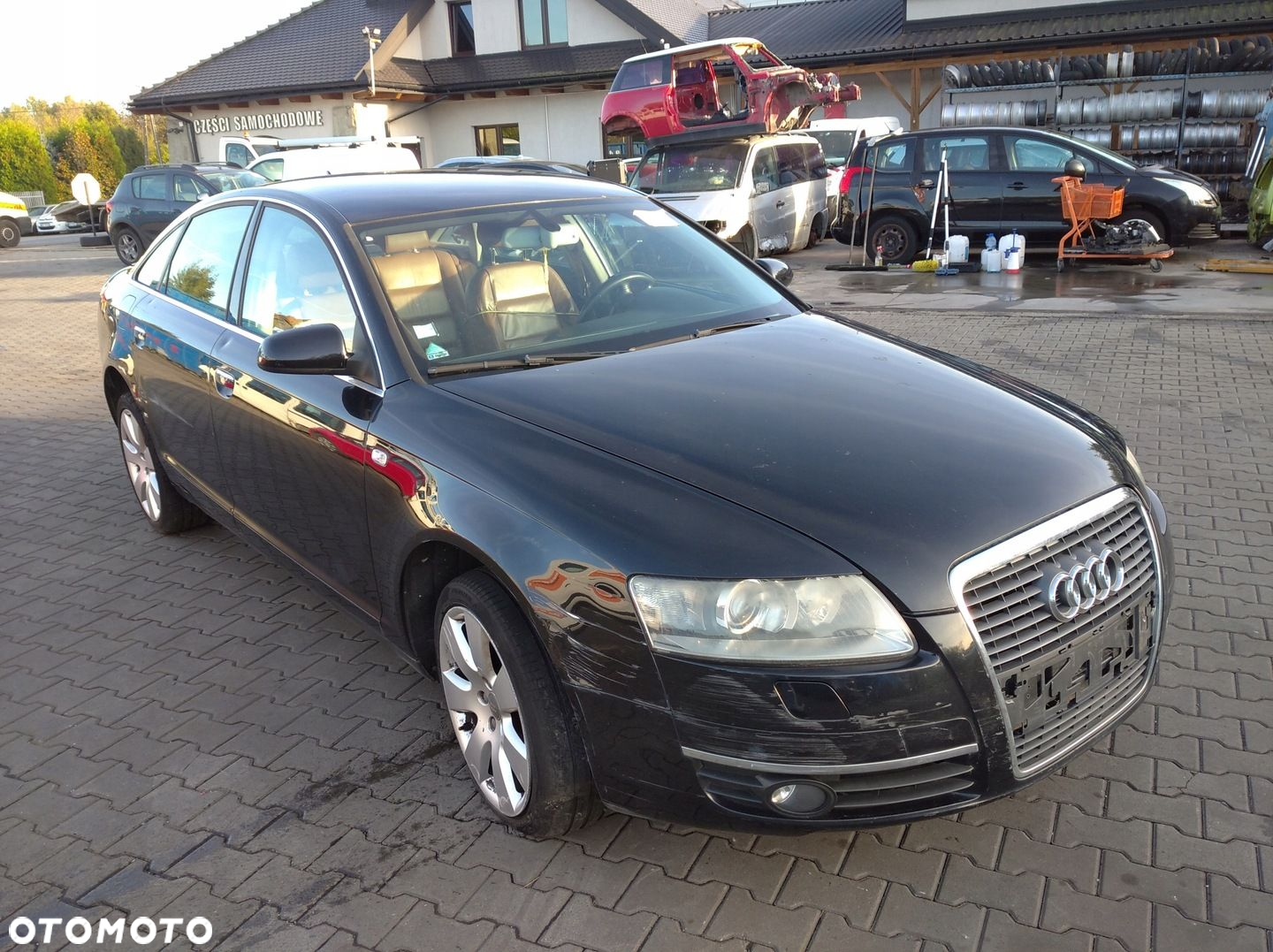 AUDI A6 C6 4F 2.7 TDI PRZÓD ZDERZAK BŁOTNIK MASKA XENON LAMPA CZARNY LZ9Y - 3