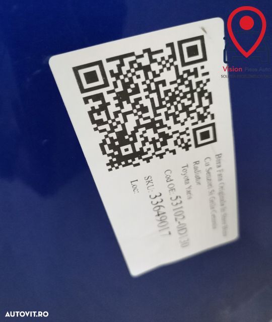 Bara Fata Originala In Stare Buna Cu Senzori Si Grila Centrala Radiato - 8