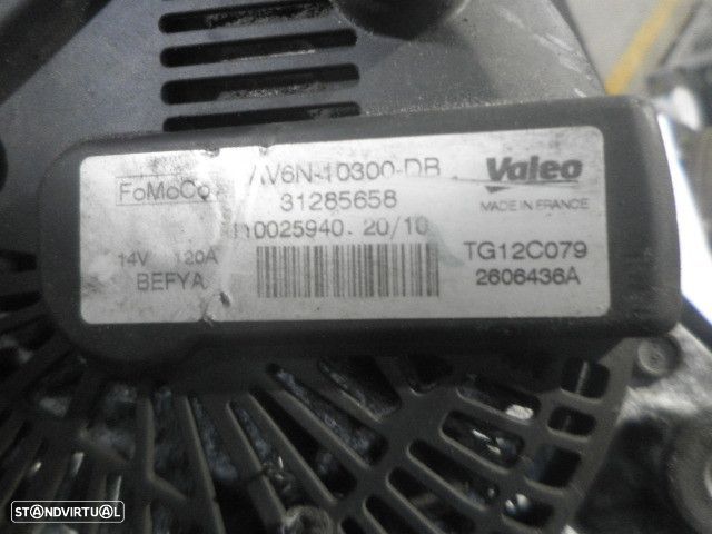 Alternador AV6N10300DB 31285658 FORD FIESTA 6 FASE 1 2010 1.4TDCI 70CV 5P CINZA VALEO 14V - 3