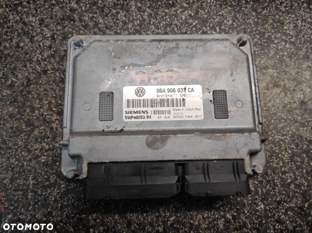 KOMPUTER STEROWNIK SILNIKA 1.6 MPI BGU BSE 06A906033CA BENZIN SIMOS7.1 5WP4020304 VW AUDI SEAT SKODA WYSYŁKA !!!
