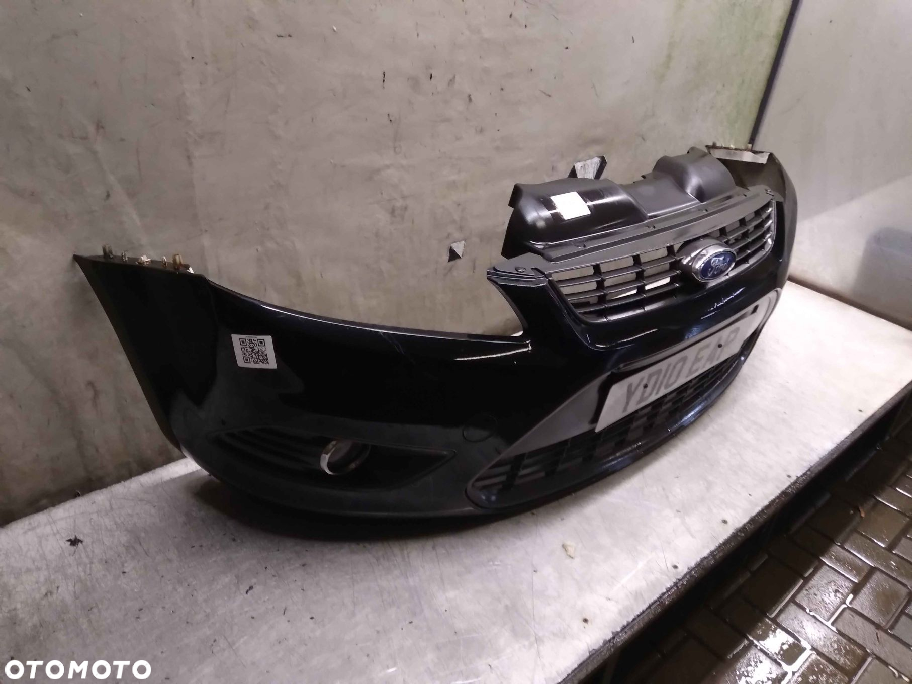 / ZDERZAK PRZÓD PRZEDNI DO FORD FOCUS MK2 II LIFT FL F3 CZARNY HALOGENY - 3