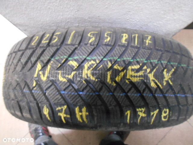 Opona pojedyńcza 225/55r17 nordexx wintersafe 8,6mm zima jak nowa