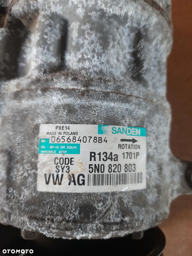 Kompresor sprężarka klimatyzacji VW Passat B6 5N0820803 - 2