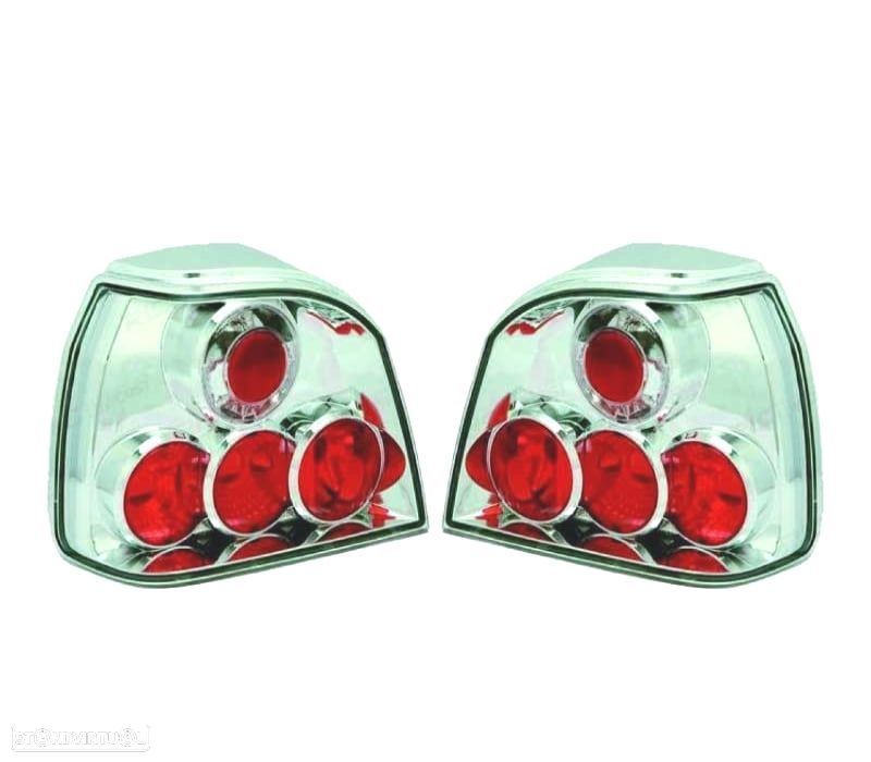 PILOTOS VOLKSWAGEN VW GOLF 3, 91-97 FUNDO CROMADO LEX - 1