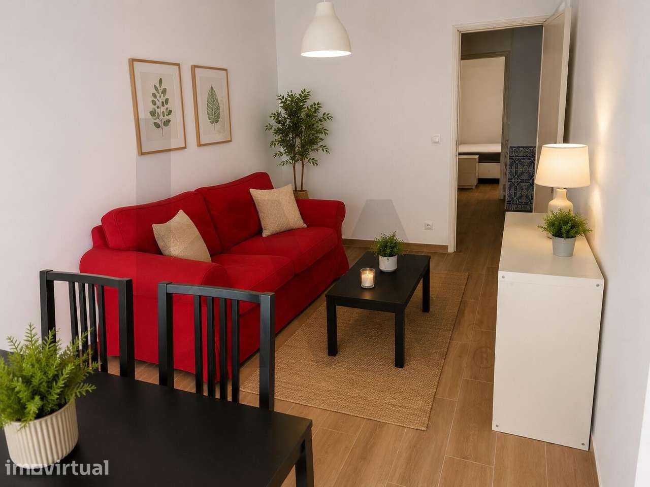 Apartamento T1 com logradouro em Algés | Mobilado e equipado para arre - Grande imagem: 2/3