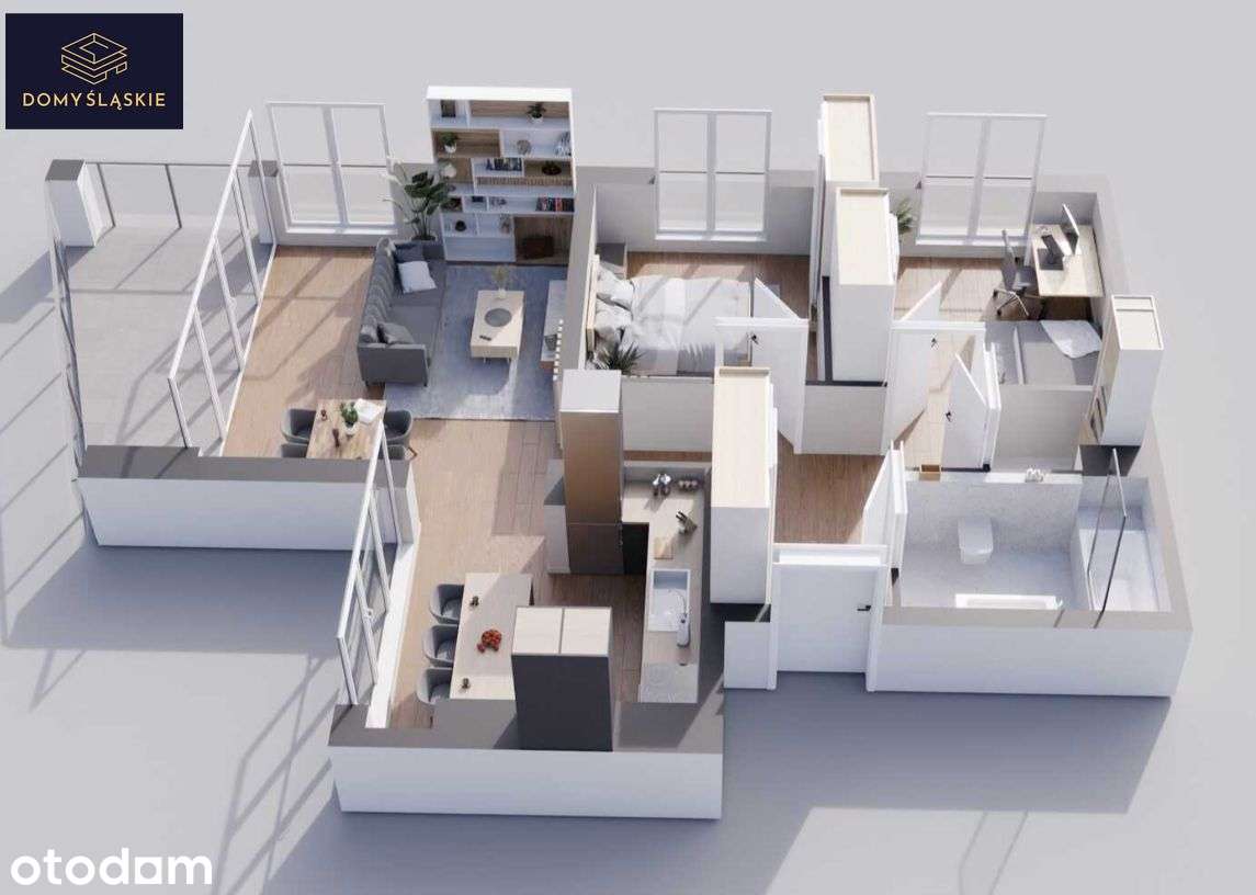 A10 - 3 pokoje + pom.gosp + balkon
