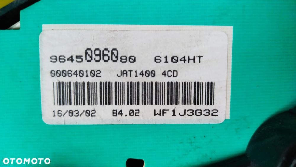 LICZNIK ZEGARY Peugeot 206 - 2