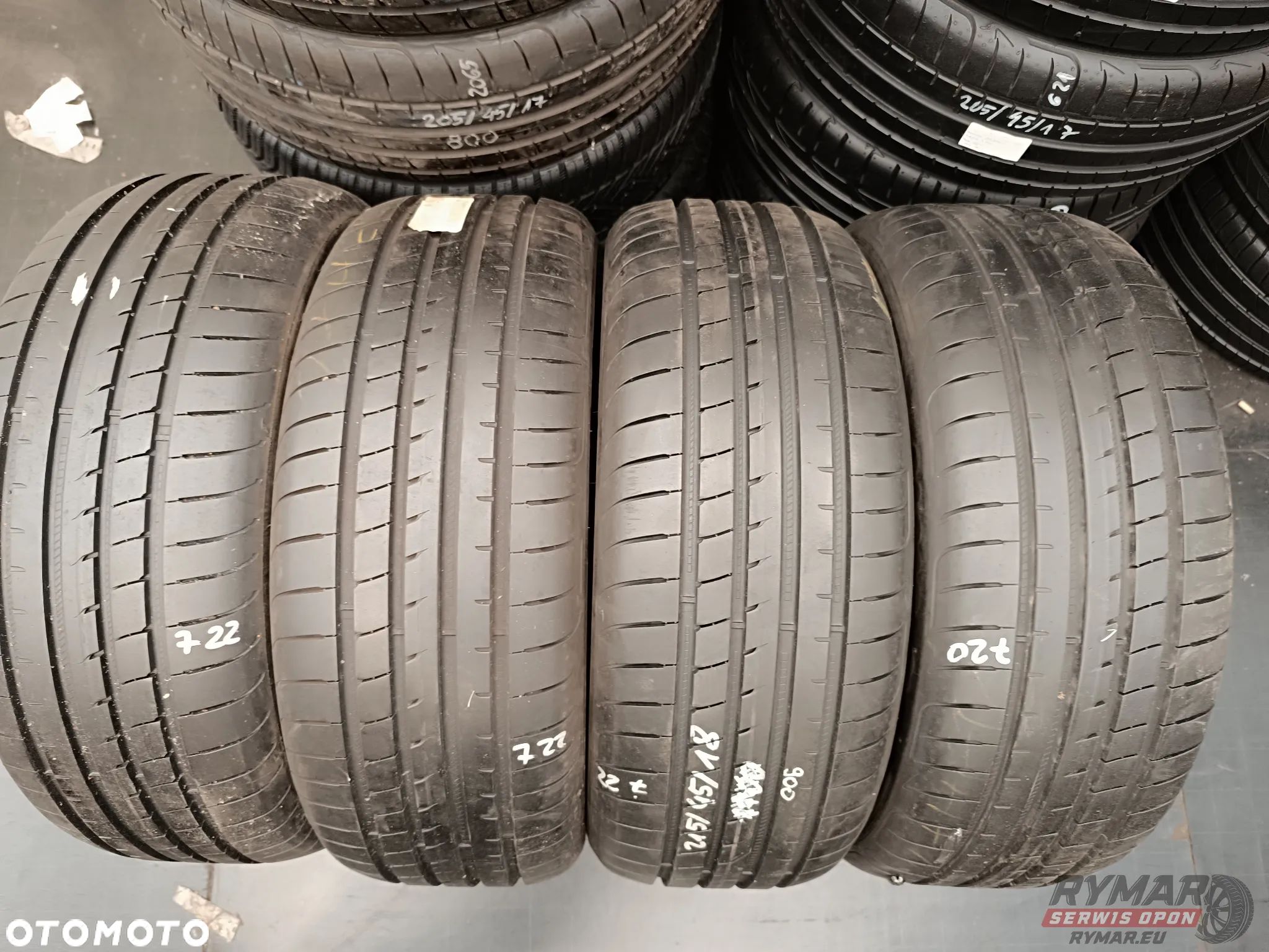 ŚLĄSK 4 x LATO 215/45R18 89V GOODYEAR EAGLE F1 ASYMMETRIC 3 KOMPLET - 1
