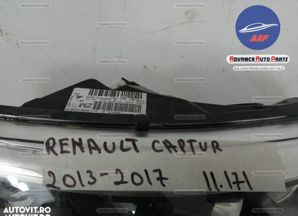 Far dreapta cu halogen original Renault  Captur  1 [2013 - 2017] - 5