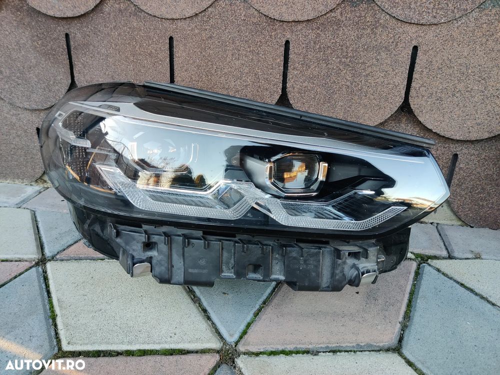 Far dreapta fata Full Led Xenon adaptiv BMW X3 G01 X4 G02 2021-2024 Facelift A8 5A29202-07 LL / LE20A6455 - 3