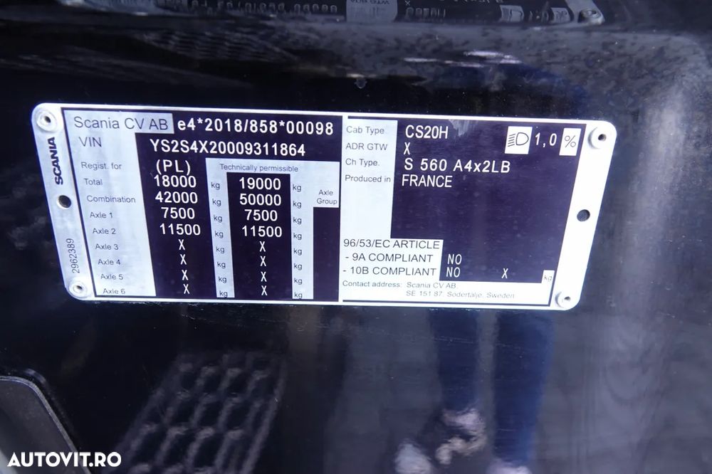 Scania S 560 / MEGA / RETARDER / AER CONDIȚIONAT PARCARE / PLATĂ JOSĂ / 2022 / - 39