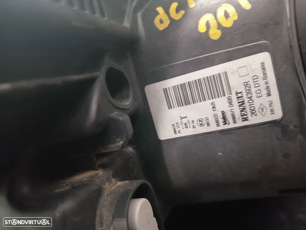 FarolFrt Drt Renault Clio 2009-2012 Ref: 260104392R - 4