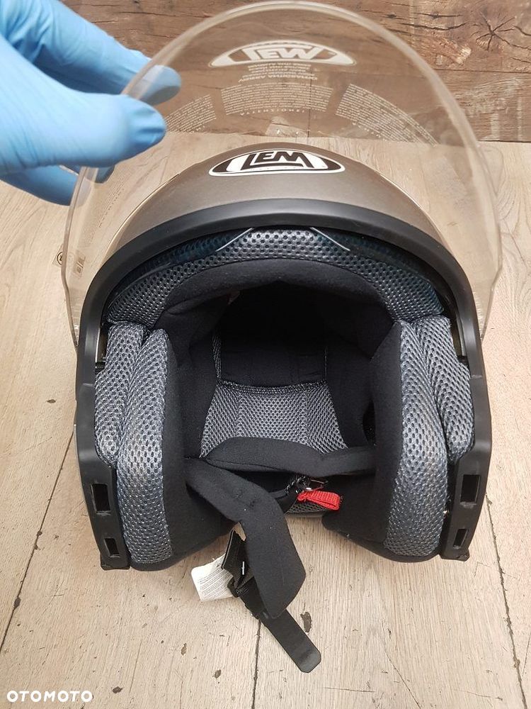 Kask motocyklowy LEM z odpinaną szczęką rozmiar S 55-56 - 14