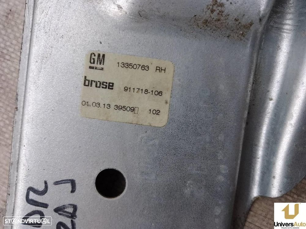 ELEVADOR DE VIDRO TRASEIRO DIREITO OPEL ASTRA J 2011 -13350763 - 3