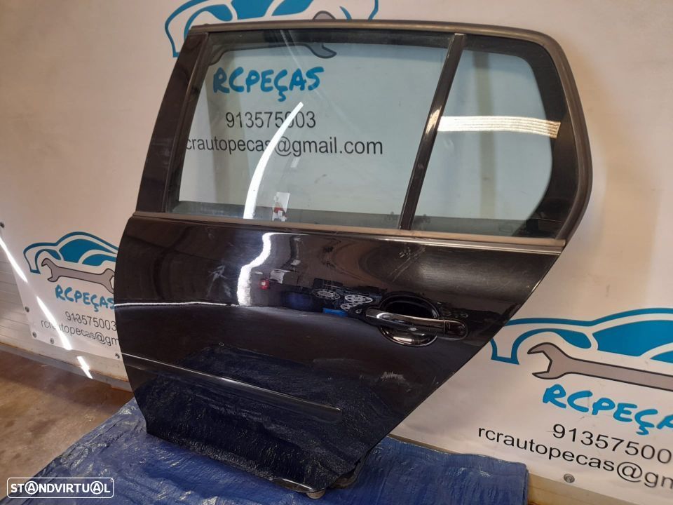 PORTA TRASEIRA TRÁS ESQUERDA VW VOLKSWAGEN GOLF V 5 MK5 1K 1K1 FECHO ELEVADOR MOTOR PUXADOR VIDRO - 2