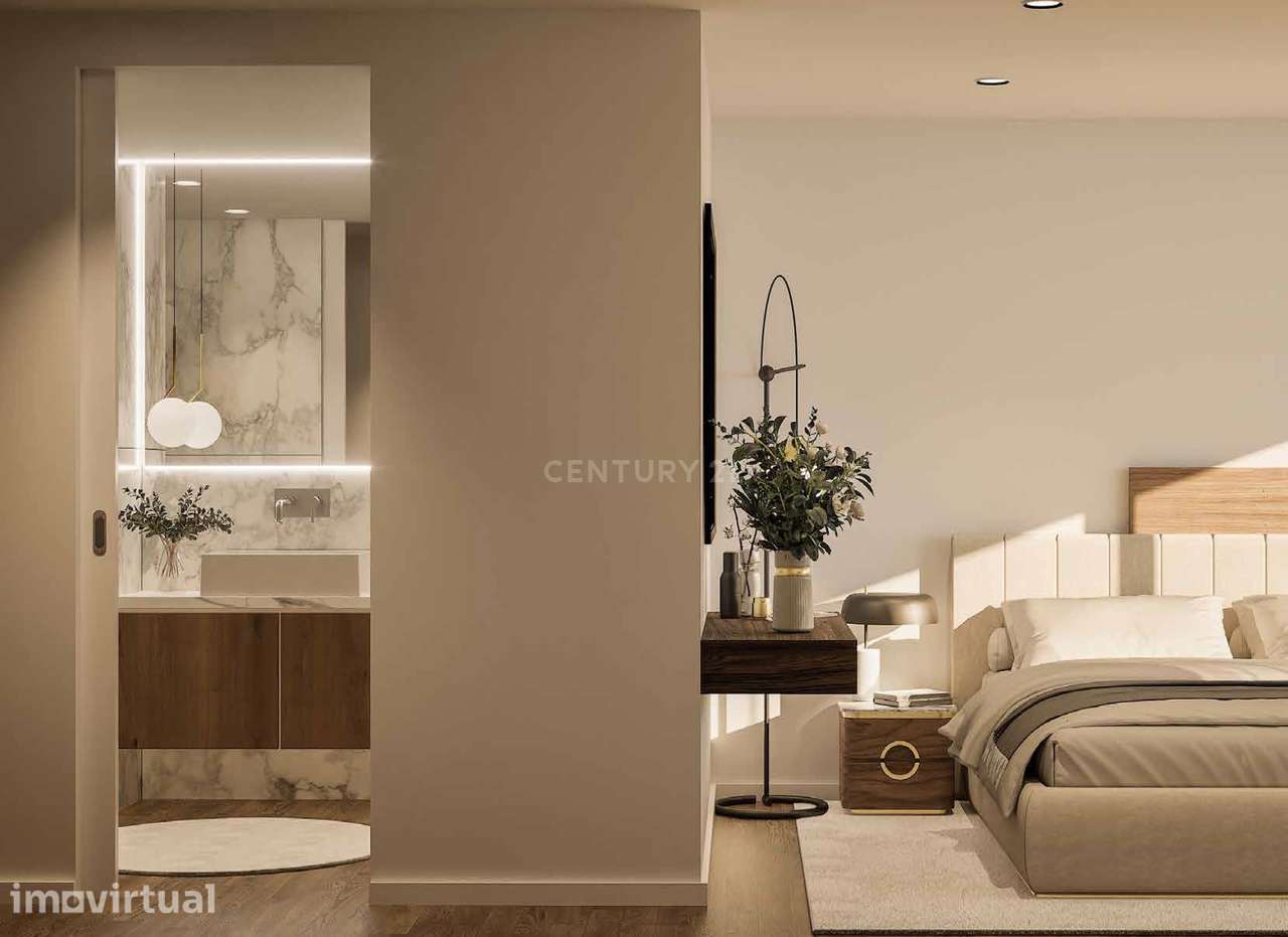 Apartamento T3 com terraço e jardim, em condomínio com piscina - Grande imagem: 4/15