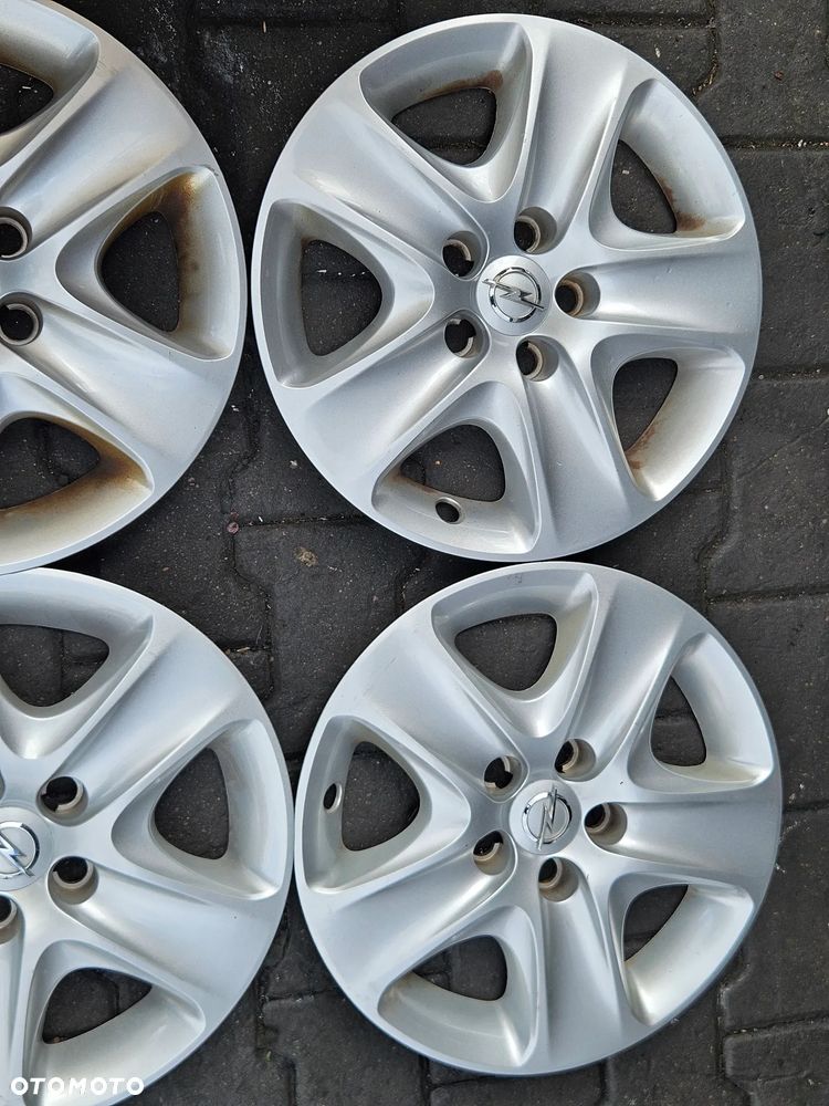 Opel Astra H Zafira B Meriva B   felgi strukturalne z kołpakami aluminiowe alufelgi 16 5x110 - 4