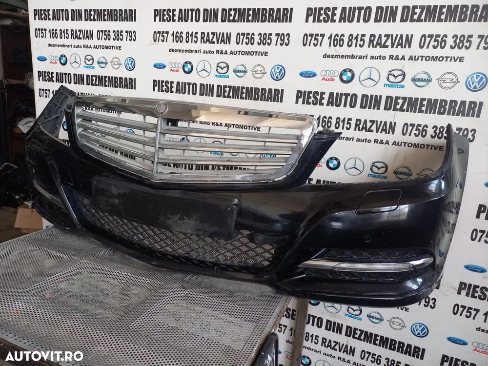 Bara Fata Completa Mercedes C Class W204 Facelift An 2011-2012-2013-2014-2015 Cu Spalatoare Far Si - 8