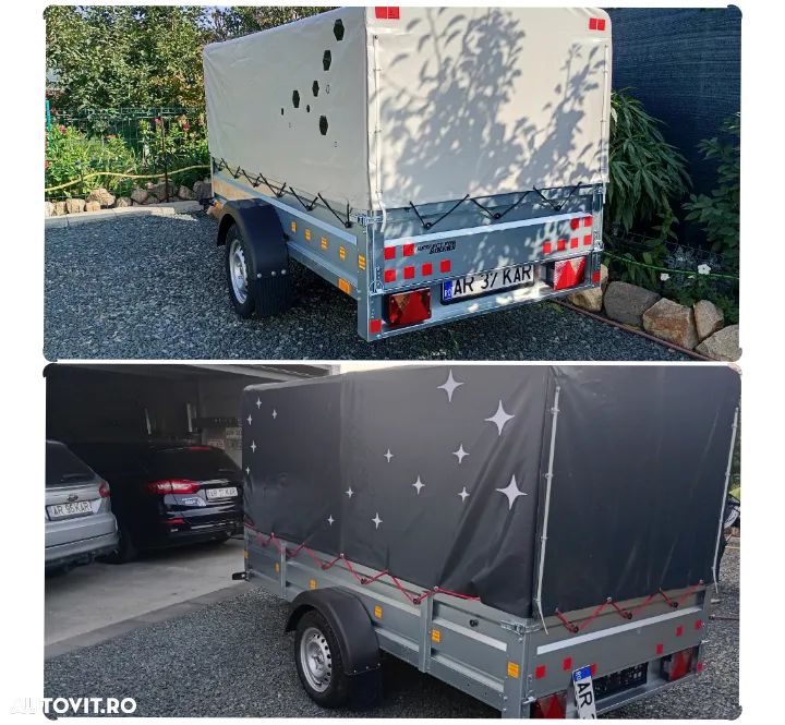 Alta Remorcă 750 kg/de 270 cm pe 135 cm,Noua ! - 1