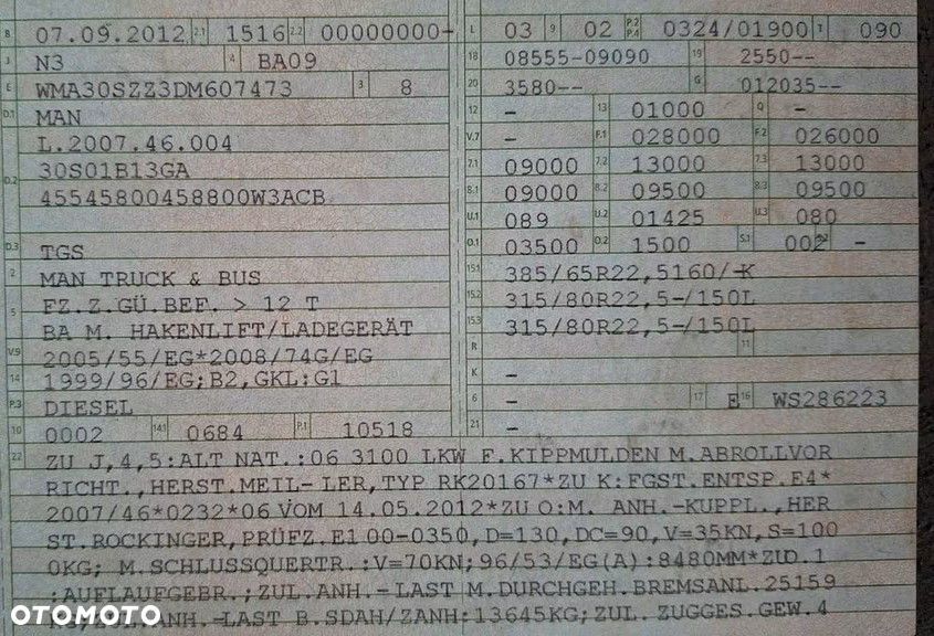 MAN TGS 26.440 6x4 – Meiller z systemem HDS (roll-off) + Kontener + Przyczepa – Euro 5 - 16