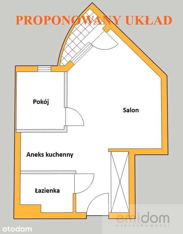 2 pokoje po przebudowie | balkon | garaż