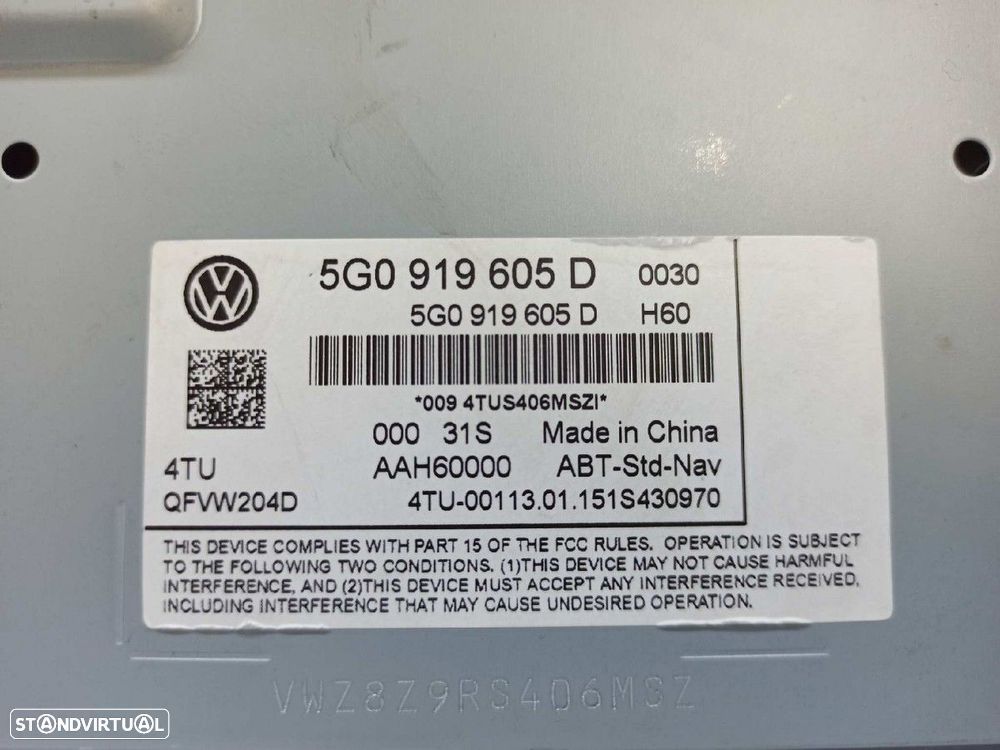 TELA/ECRÃ MULTIFUNÇÕES VOLKSWAGEN GOLF VII LIM. SPORT BLUEMOTION - 4