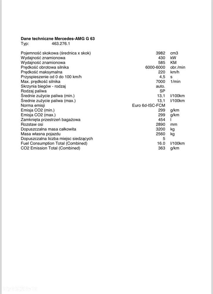 Mercedes-Benz Klasa G AMG 63 - 13