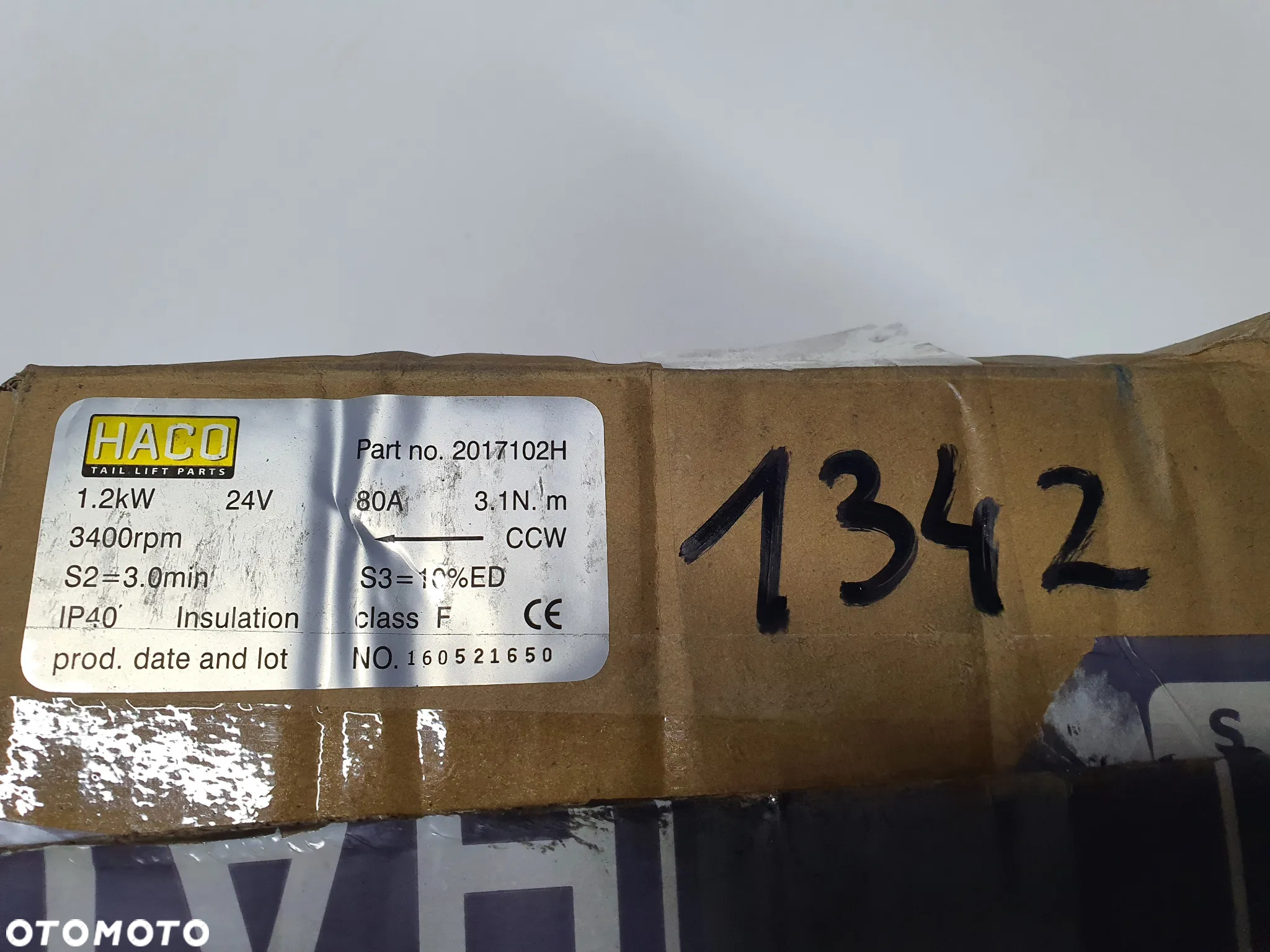 Silnik do windy załadowczej Erhel Hydris 24V 1,2 kW typu HPI, 2017102H - 5