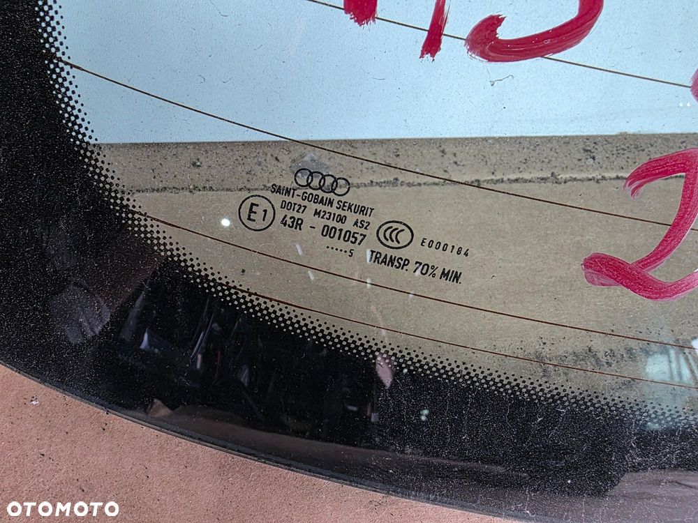SZYBA TYLNA TYŁ Z KLAPY AUDI A3 8V 5-DRZWI SPORTBACK 8V4845501 2015 ROK - 8
