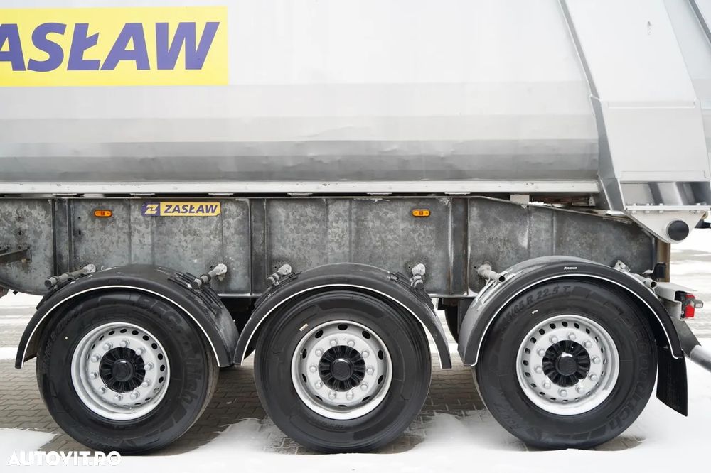 Zaslaw WYWROTKA  25 m3 / STALOWA / RYNNA / OŚ PODNOSZONA - 19