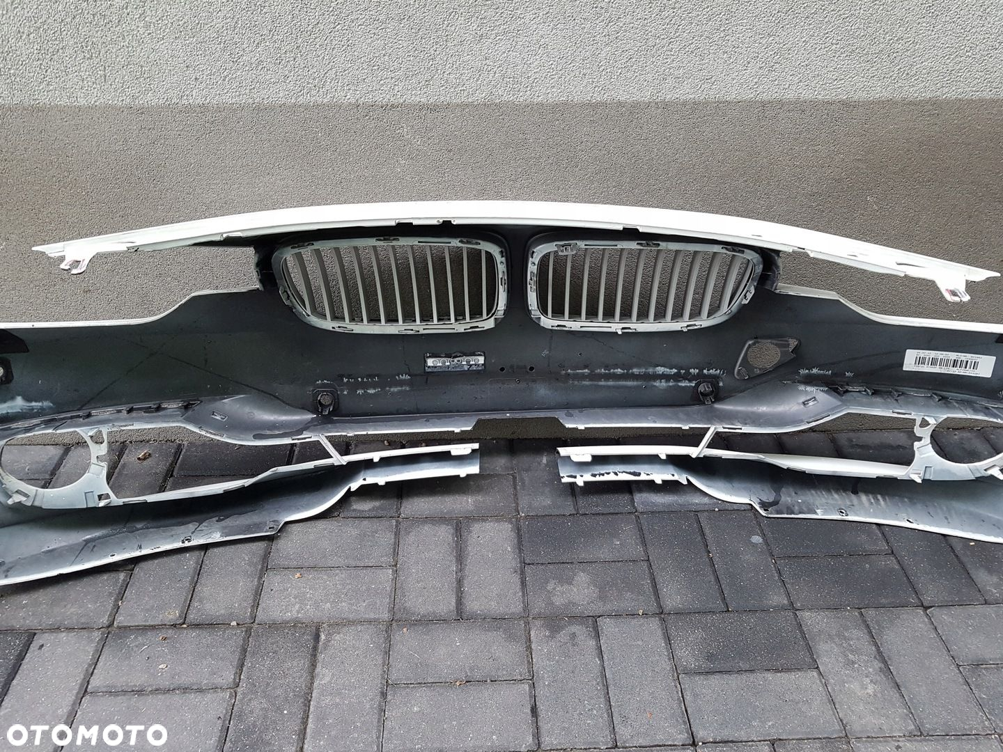 BMW 3 F30 F31 zderzak przód atrapa nerka 730834705 - 12