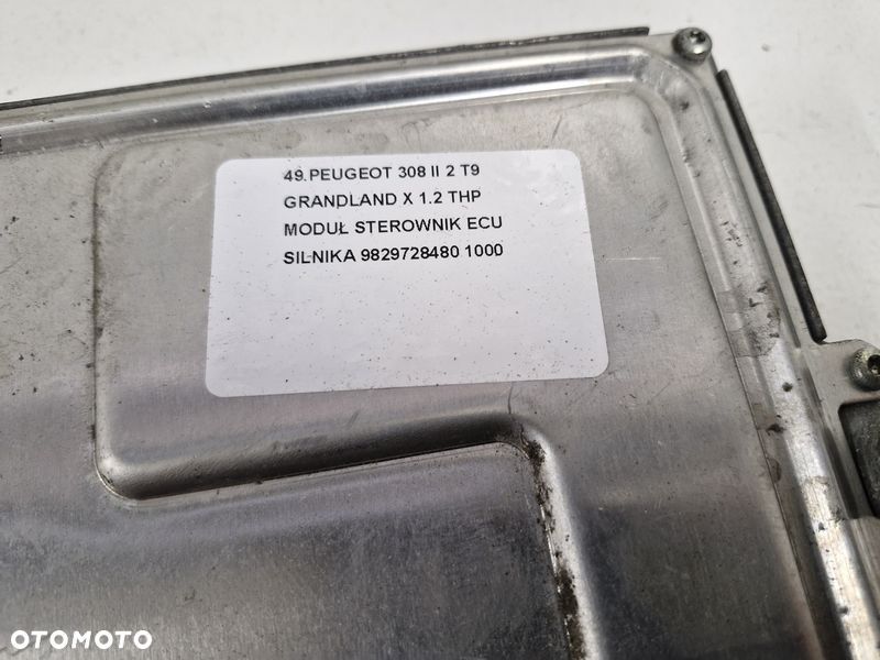 PEUGEOT 308 II 2 T9 GRANDLAND X 1.2 THP MODUŁ STEROWNIK ECU SILNIKA 9829728480 - 5