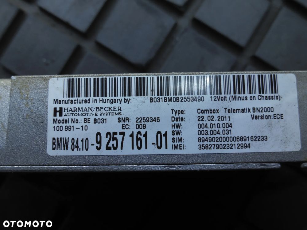 BMW 8410-925716101 X1 E84 3 E90 WZMACNIACZ HARMAN - 3