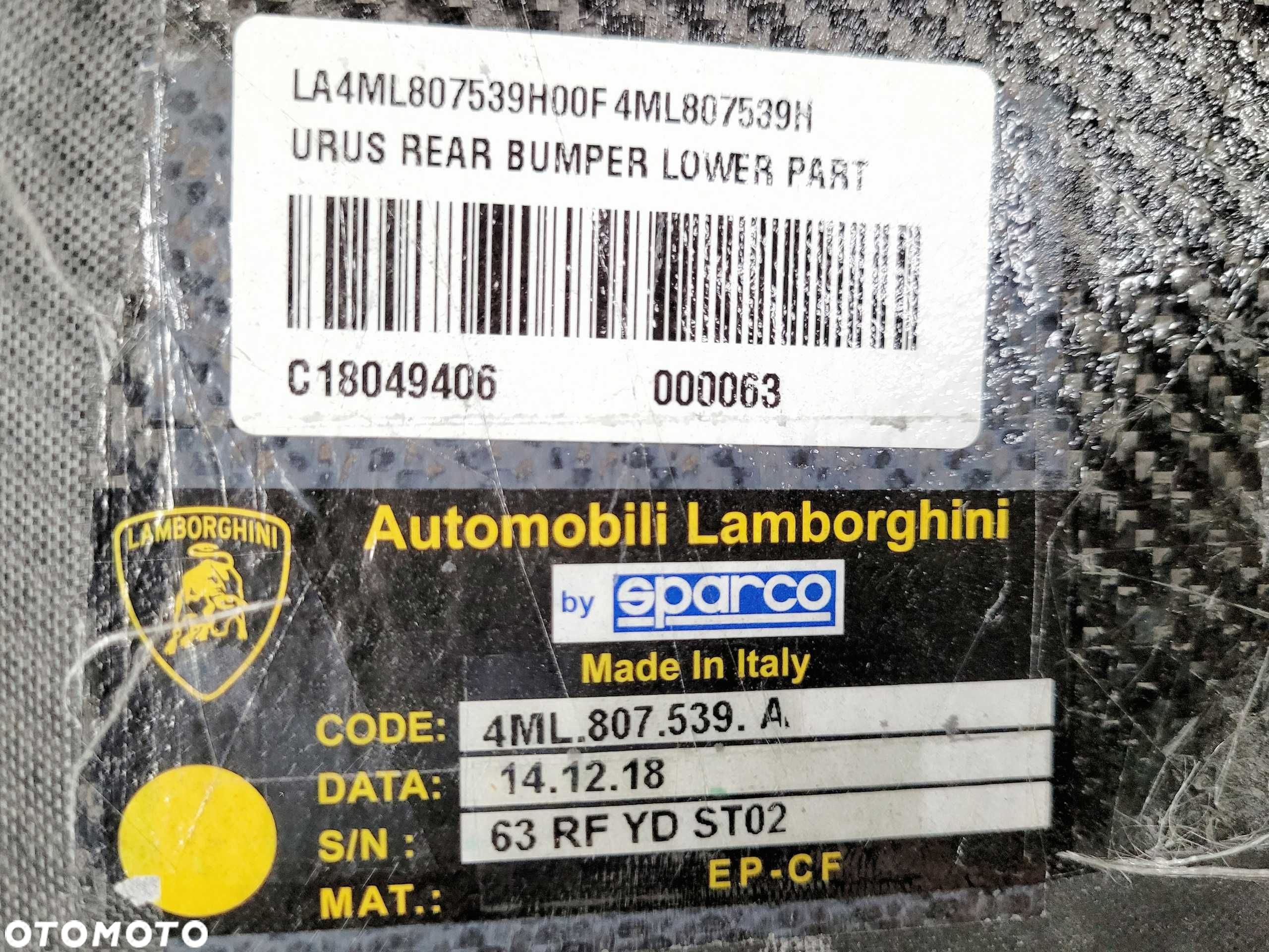 Lamborghini URUS [2021+] dyfuzor spoiler nakładka zderzak tył CARBON - 8
