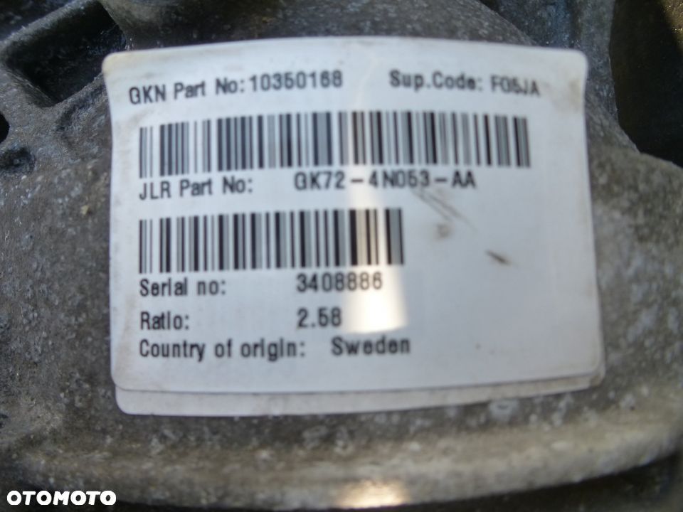 MOST DYFER TYŁ DISCOVERY SPORT 17r 2.58 gwa!!! - 2