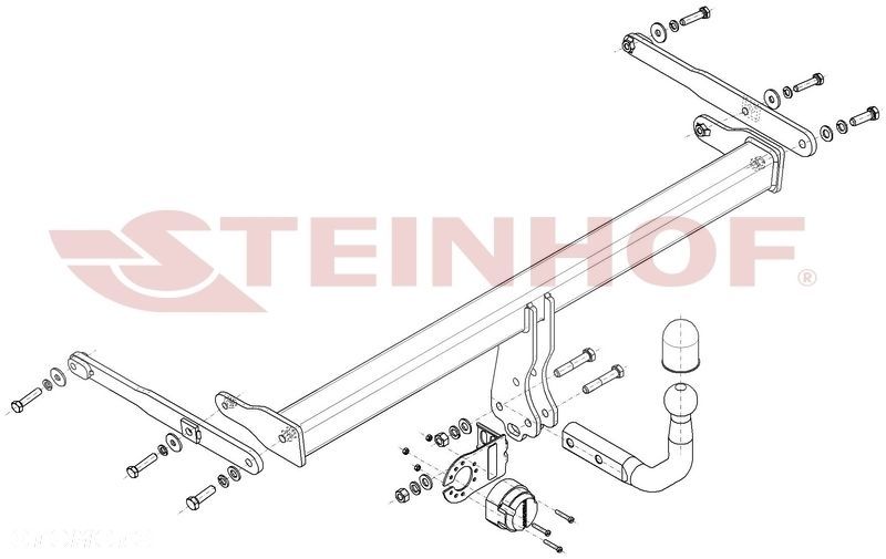 Hak Holowniczy + MODUŁ 7PIN  do Ford Focus IV 5 drzwi od 2018 - 2