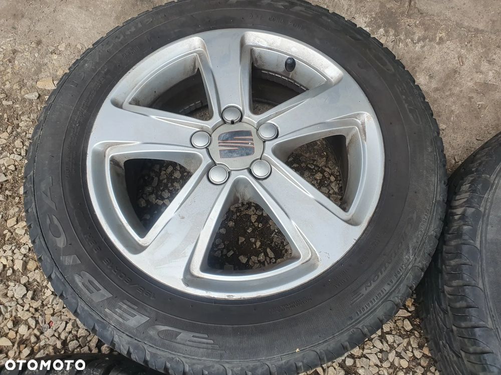 FELGI ALUMINIOWE SEAT IBIZA 5X100   X15 ET 43 X 6 J  6L0601025R   OPONY 195/60 R15   6.4 MM - 5