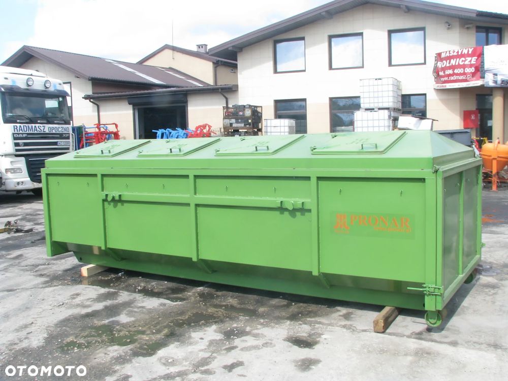 Pronar Przyczepa hakowa PRONAR T-285/1 - 17,7t do obsługi kontenerów rolniczych, budowlanych i komunalnych oraz platform  transportowych,  Kontener KO-04 -13,5t, Kontener KP-10 -7ton - 23