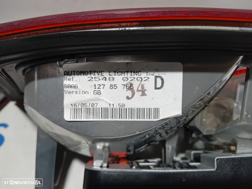 .Farolins Mala SAAB 9-3 9 3 Sedan Carro 2002 a 2007 - 4
