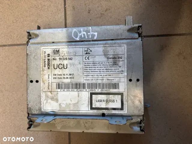 RADIO CD NAWIGACJA CZYTNIK OPEL ZAFIRA C ASTRA J INSIGNIA A 95326942