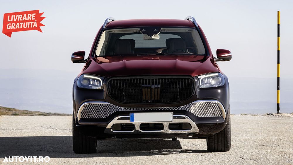 Grila Centrala Mercedes GLS SUV X167 (2019-2023) M Look Negru Lucios- livrare gratuita - 5