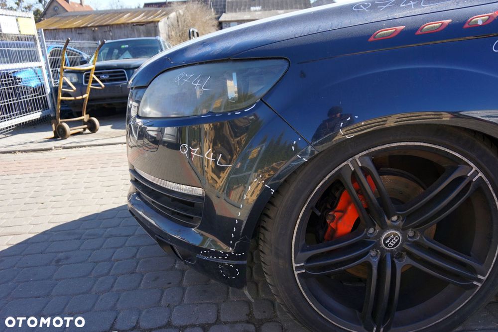 MASKA ZDERZAK BŁOTNIKI LAMPY Q7 4L LIFT LZ5Q  AUDI 2009-2015 CZARNY PRZÓD KOMPLETNY - 22
